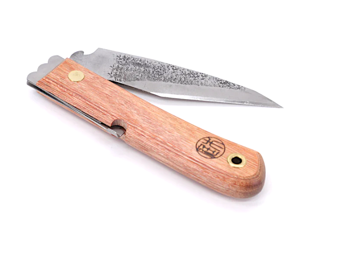 NIWAKI - Japanisches Klappmesser Moku | Aogami Blue Paper Stahl - Made in Sanjo, Japan