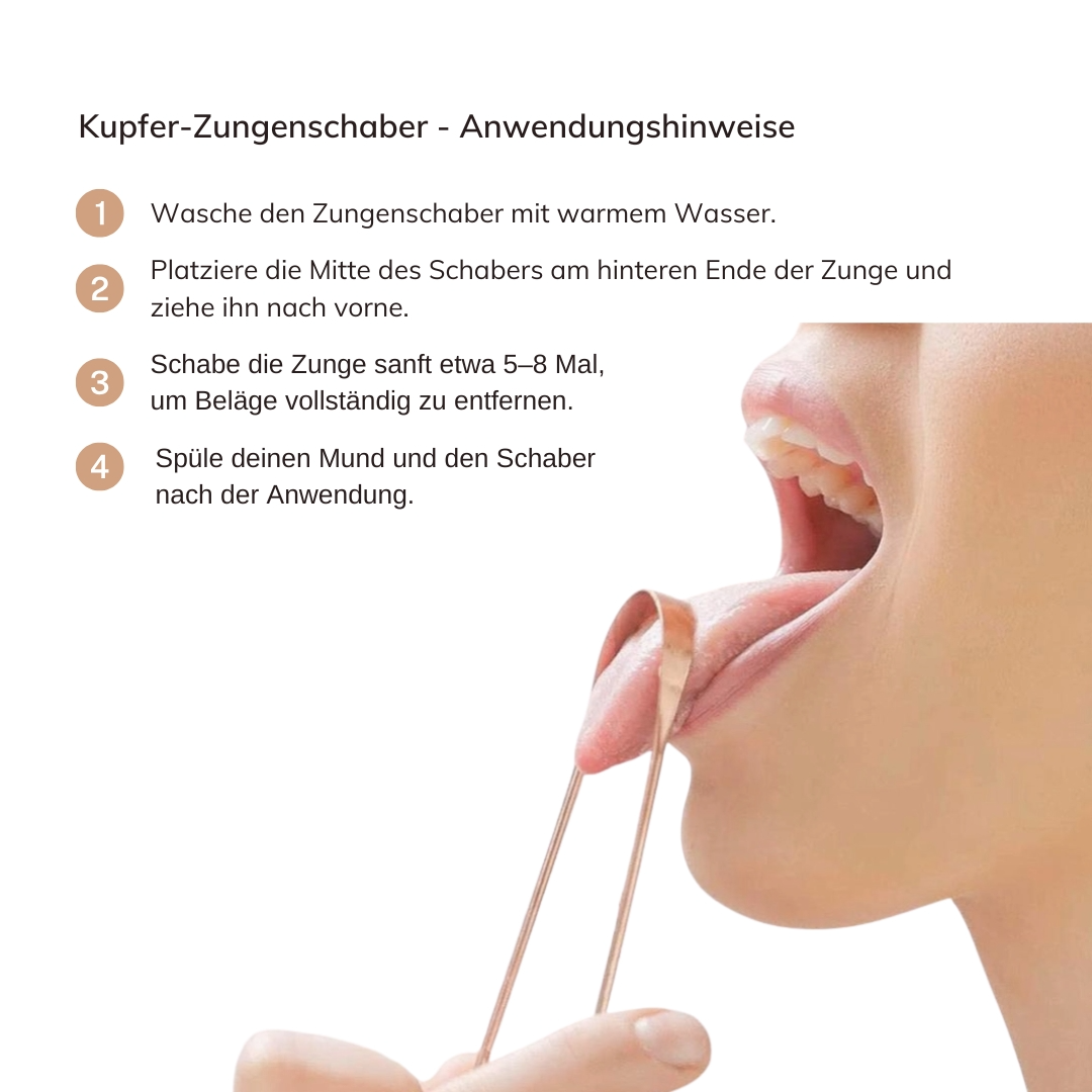 Zungenreiniger aus Kupfer – Natürliche Mundhygiene & frischer Atem