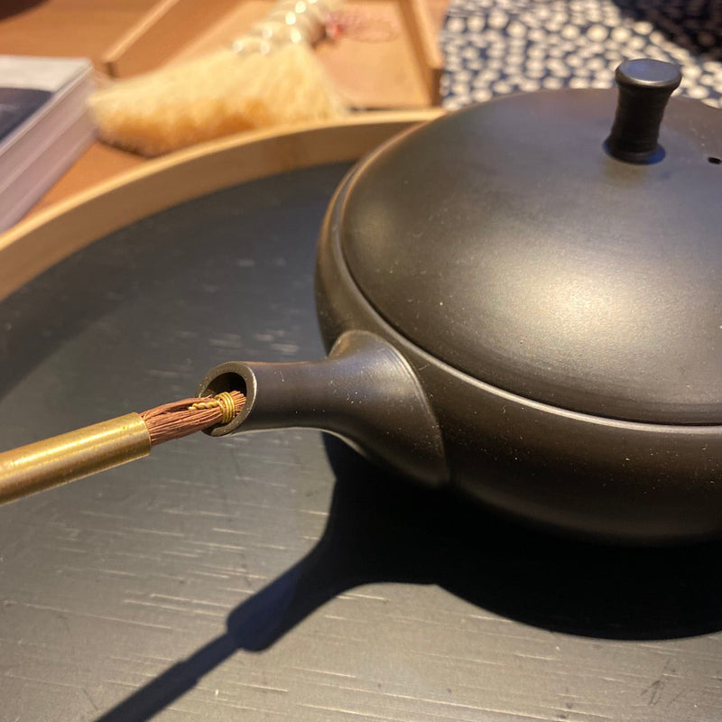 Brass and Hemp Teapot Spout Brush