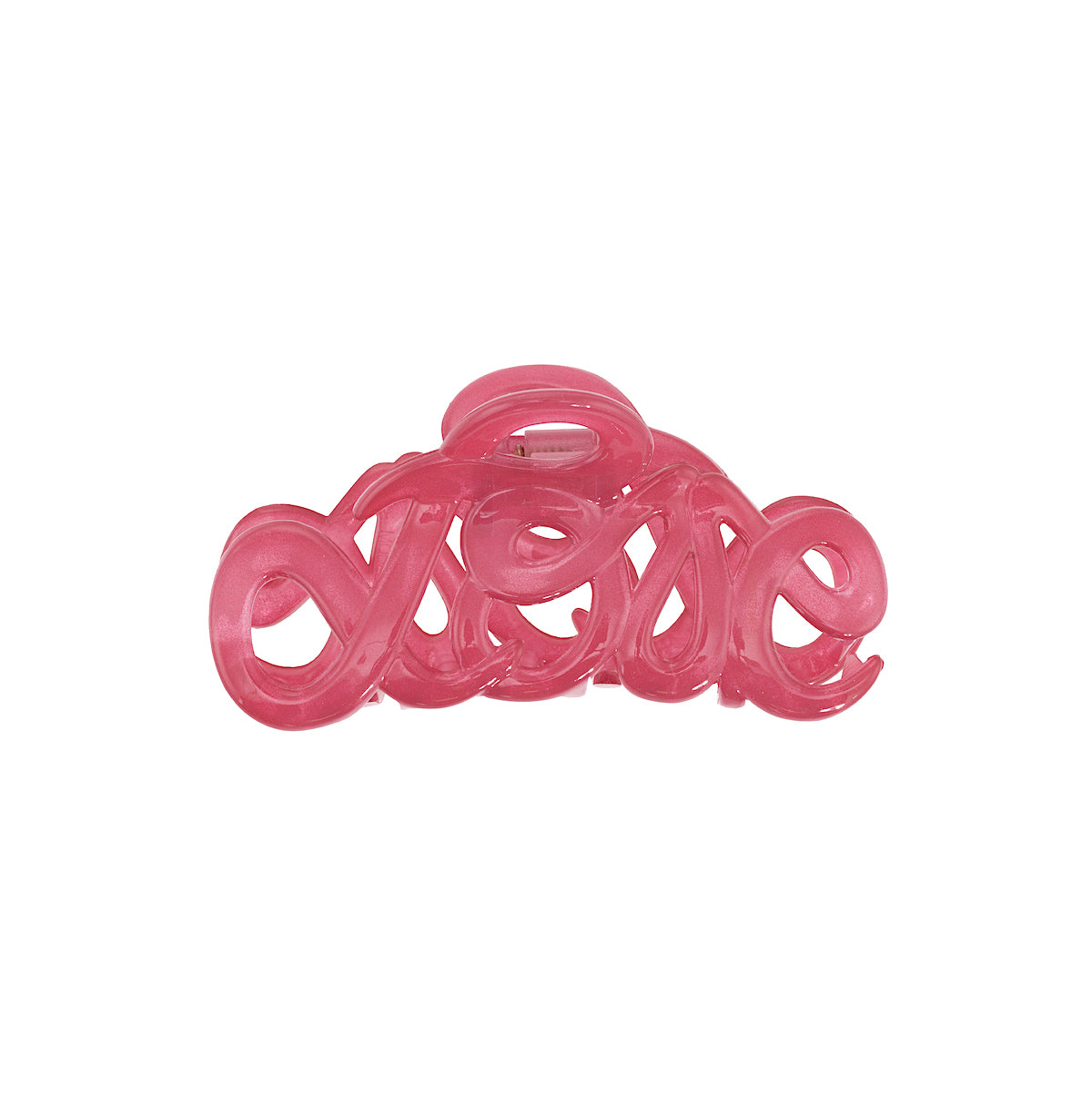  Haarklammer Love aus Acetat | Rose Pink | Bon Dep | Made in France
