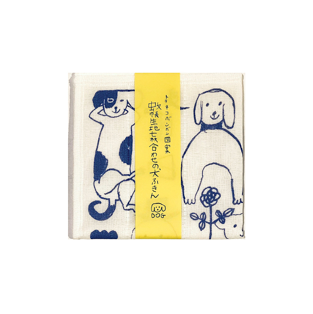 Toranekobonbon Siebenschicht-Handtuch | Hundemotiv aus Japan