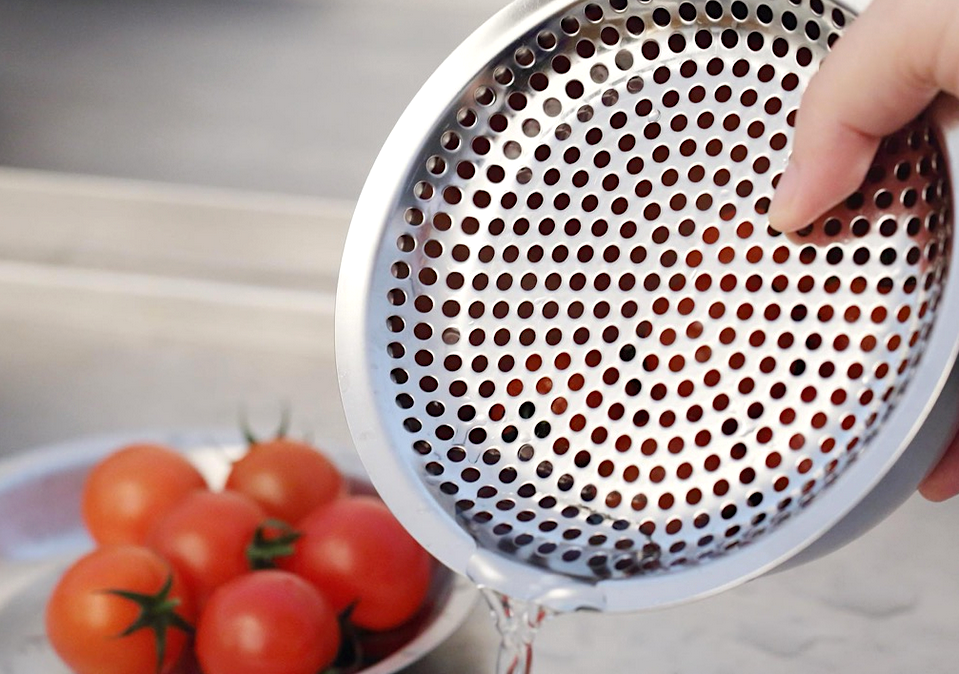 Edelstahl Sieb flach 130 mm | MAKANAI Strainer Japan | Conte