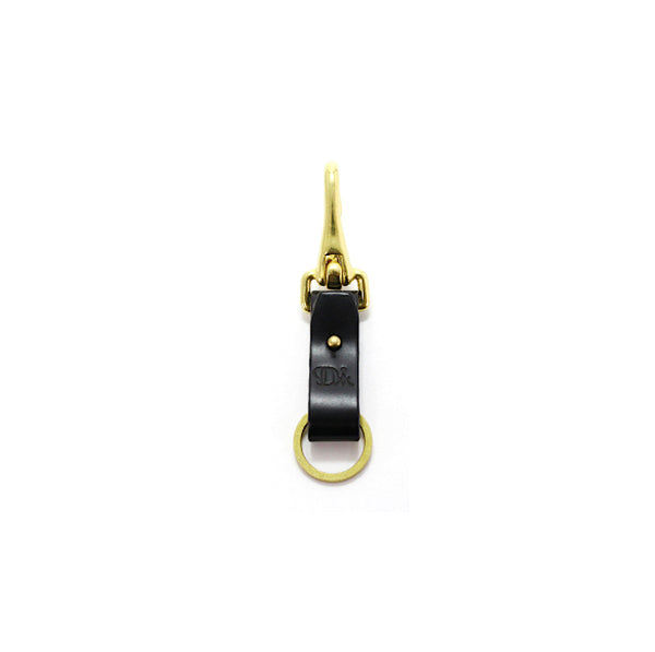 Brass and Leather Keyring - DIFFERENT COLORS