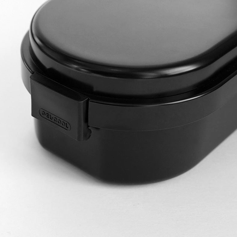 Bento Box schwarz mit Kühlgel 600ml aus Polypropylen | FD STYLE | Made in Japan