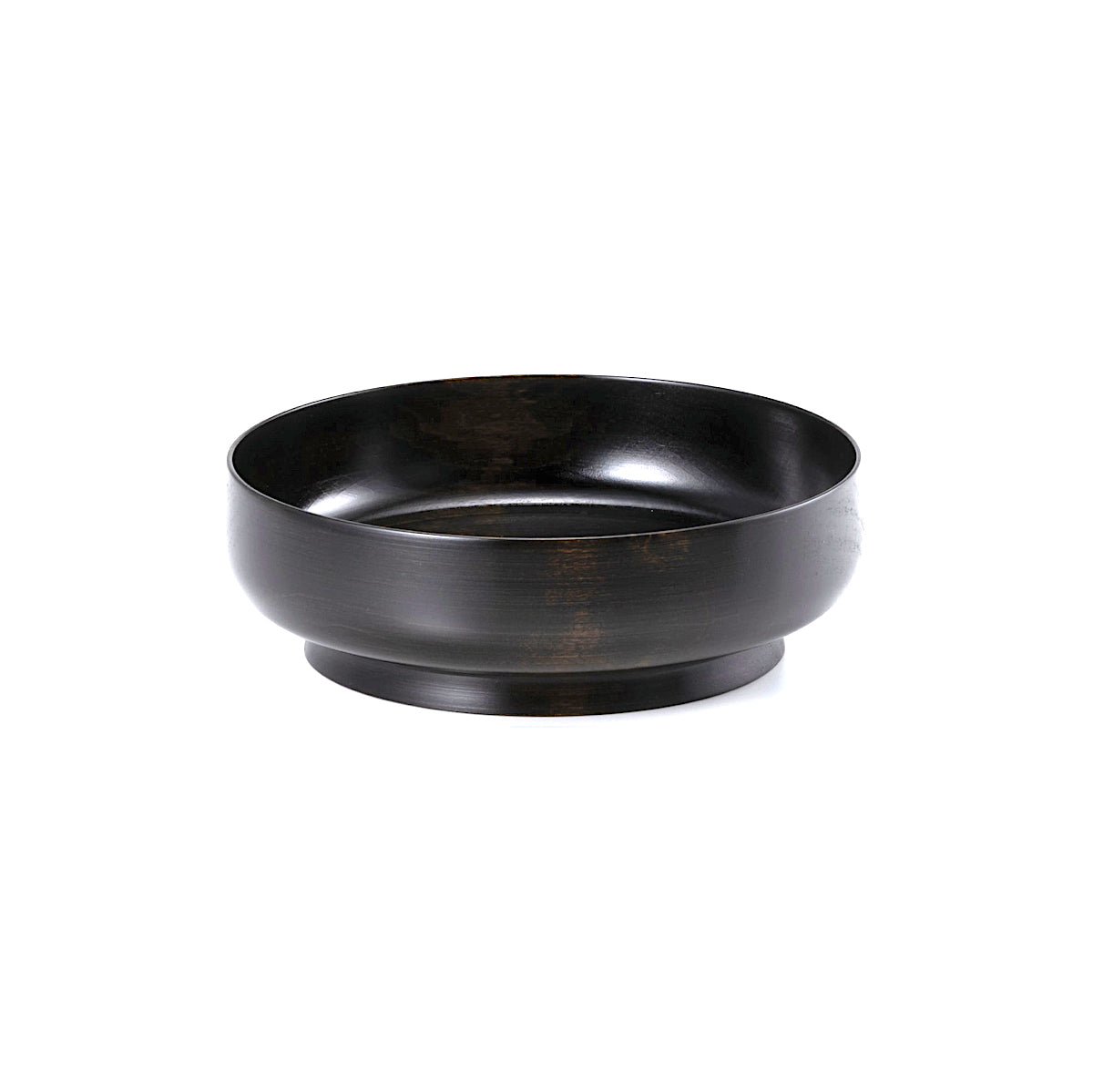 Bowl braun aus lackiertem Haselnussholz | Hatashikki | Handmade Japan