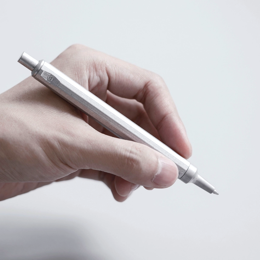 Kugelschreiber aus Aluminium – Leicht, präzise & stilvolles Design | Silber HMM Taiwan