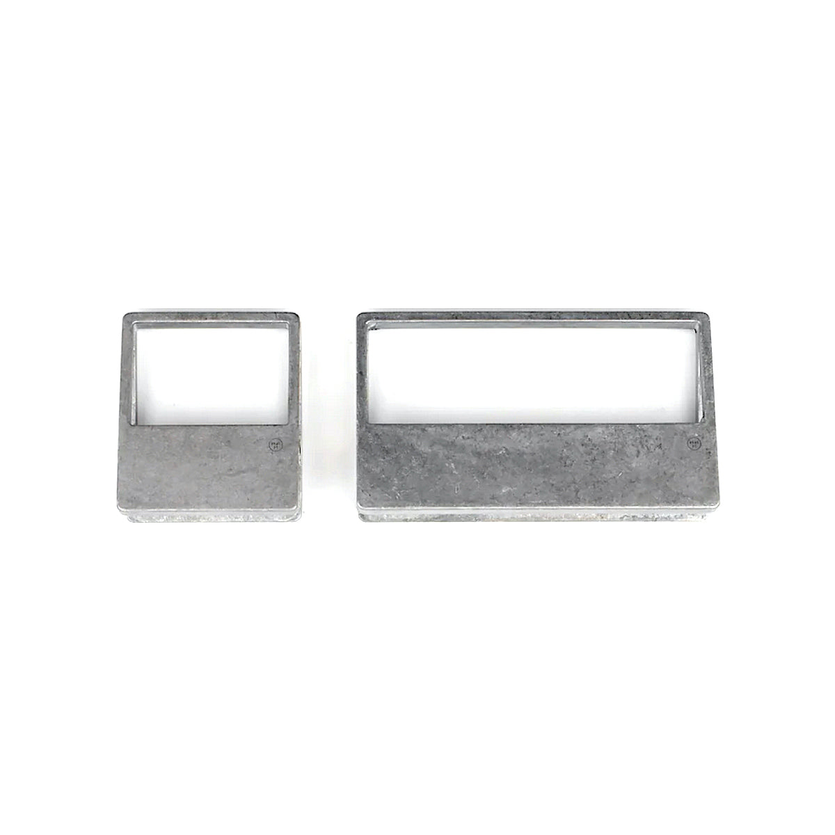 Minimalistisches Clip-Set aus Aluminium  silber | 2 Größen für Ordnung & Stil