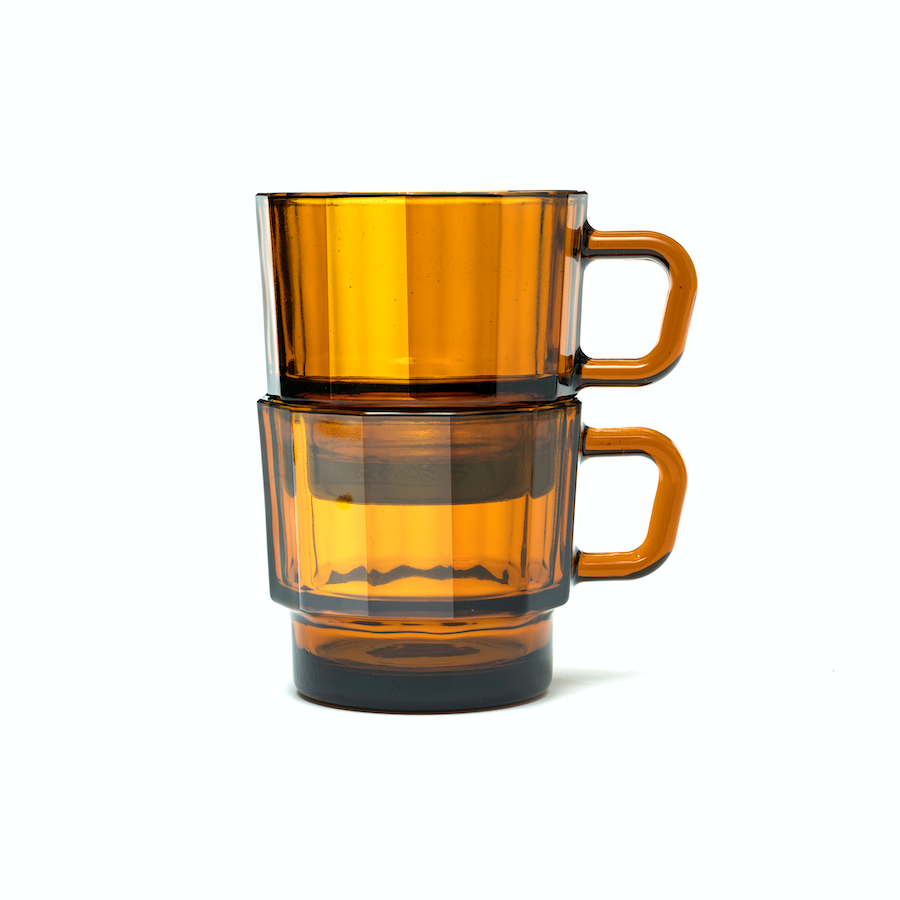 Drinkglas W Glass aus recyceltem Klarglas Amber 300ml | HHM | Made in Taiwan