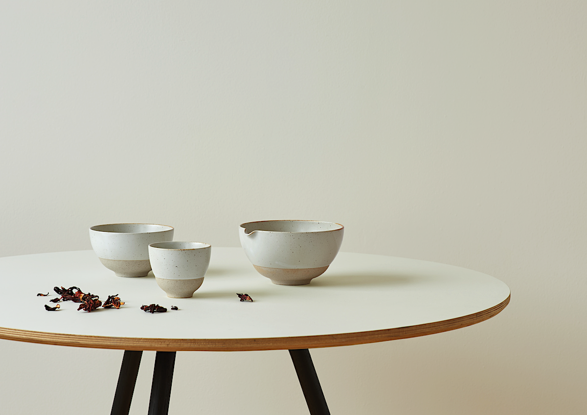 Horizon Teeschale L – Matcha-Schale mit Ausguss aus Porzellan | Made in Japan