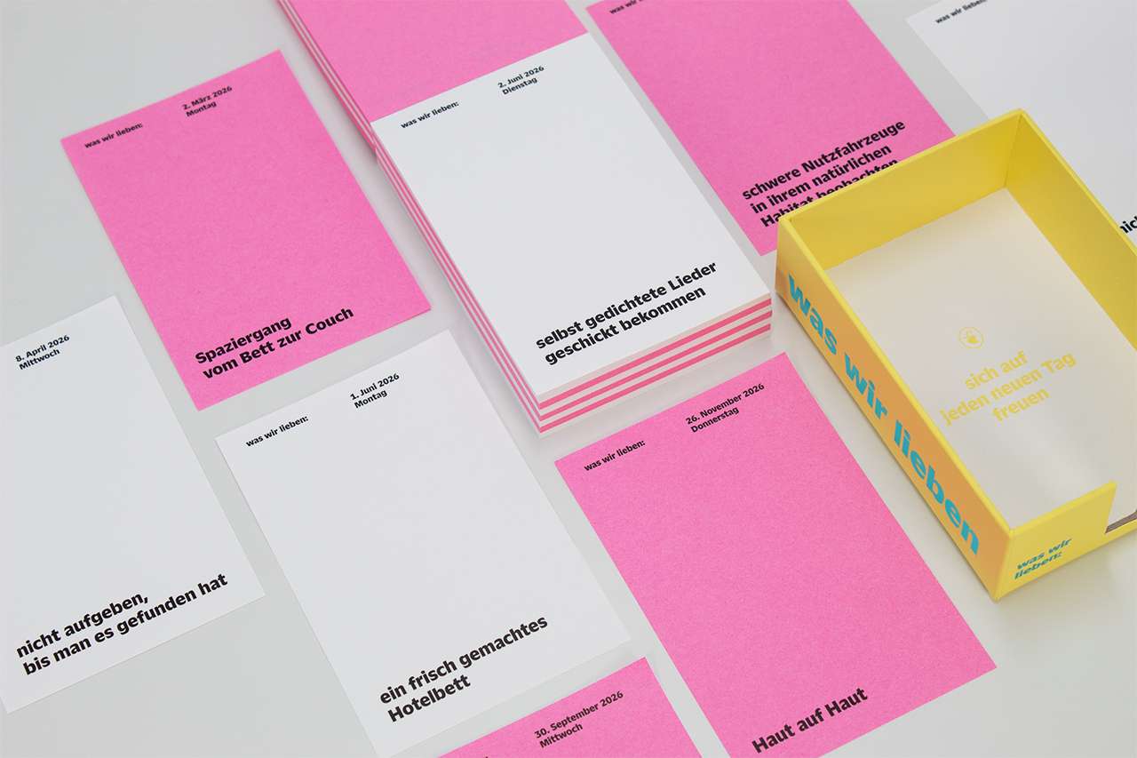Ce qu'on aime : en 365 jours | Un calendrier de notes pour 2023 avec des déclarations d'amour au quotidien