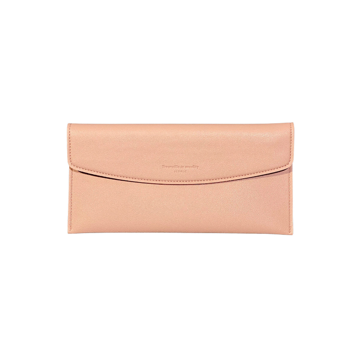 Journey Pen Case Pink – Flaches Stifteetui aus veganem Leder