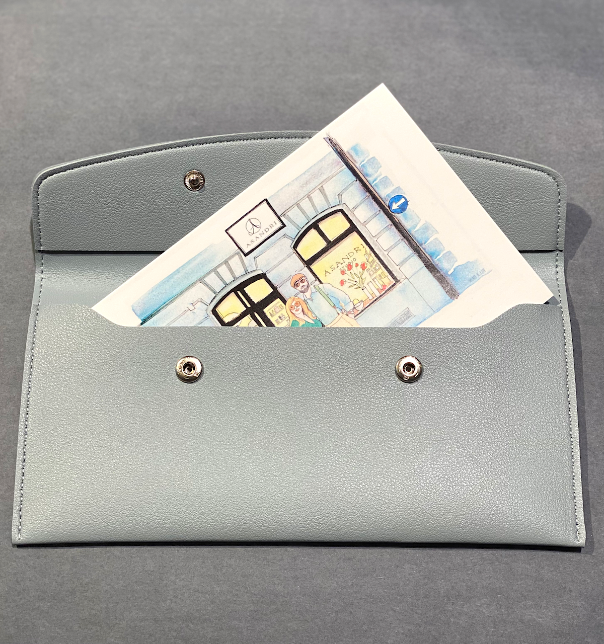 Journey Pen Case Pale Blue – Flaches Stifteetui vegan