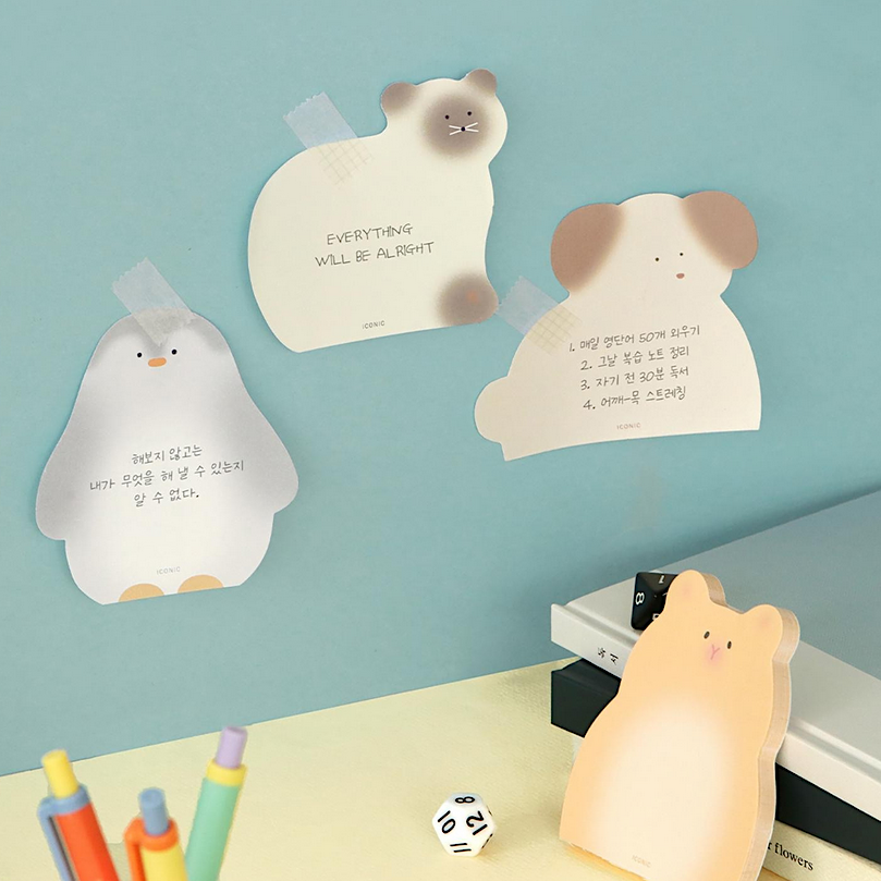 Memo Pad Welpe – Notizblock mit Tiermotiv aus Korea