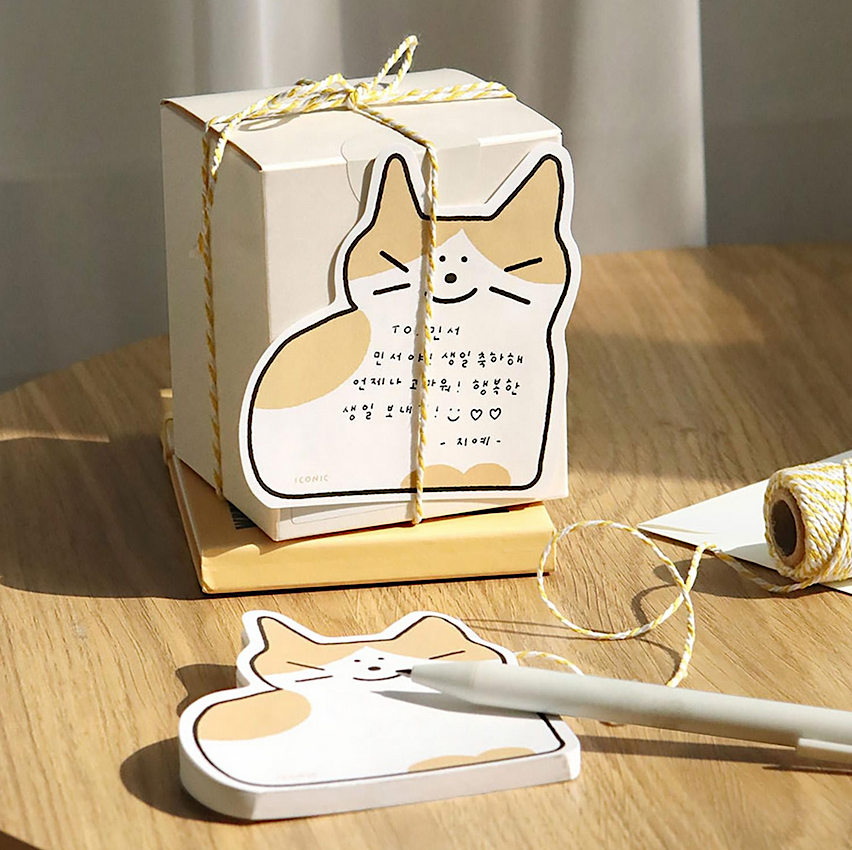 Doodle Memo Pad Cheese – Notizblock mit Katzen Design
