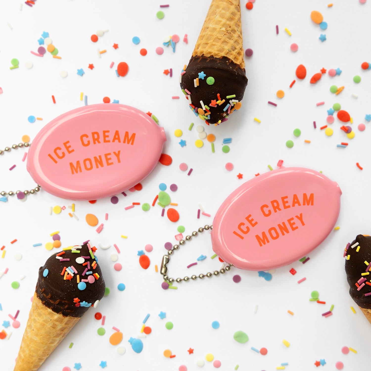 Ice Cream Money – Retro Münzbeutel & Mini-Portemonnaie