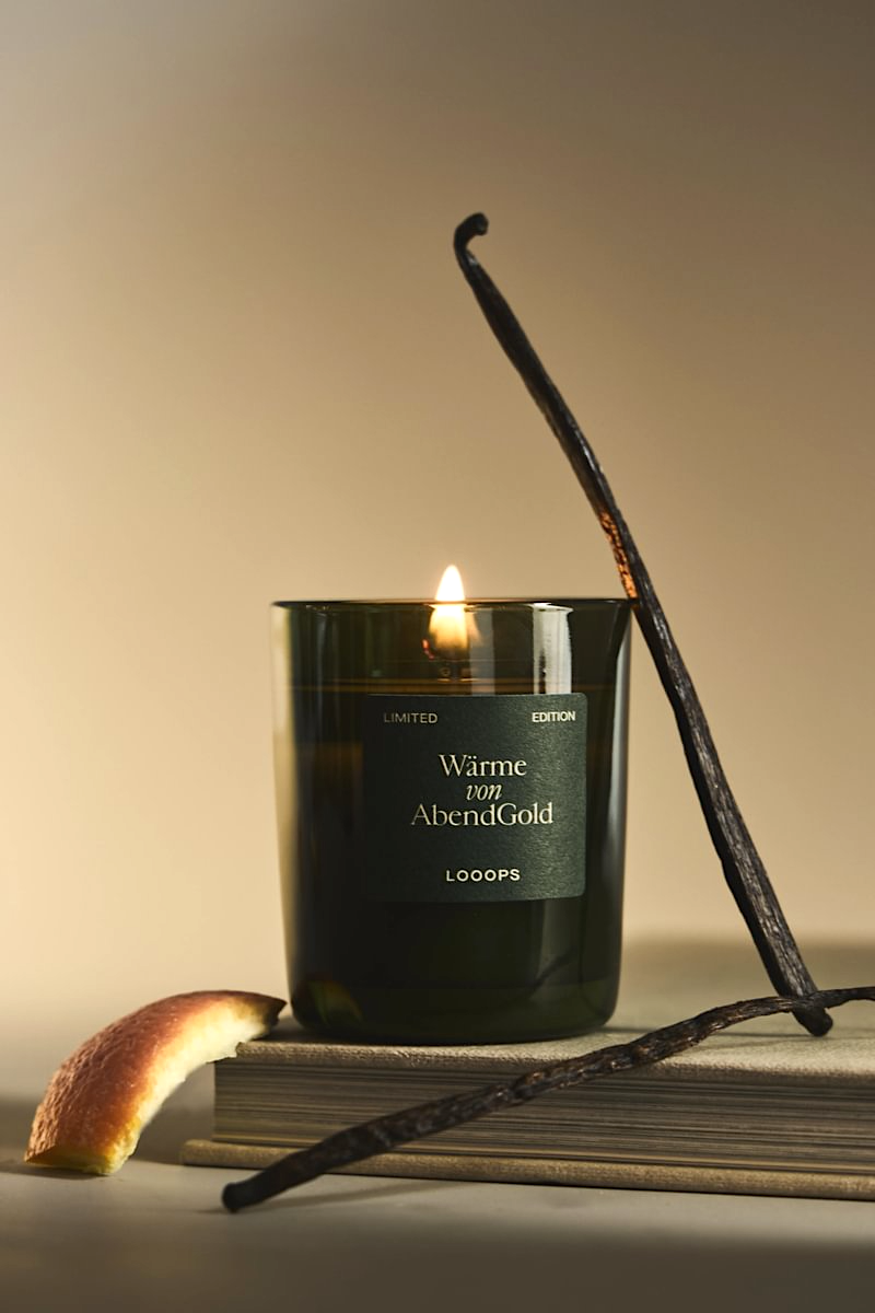 Wärme von AbendGold – Grosse Duftkerze für Ruhe & Geborgenheit