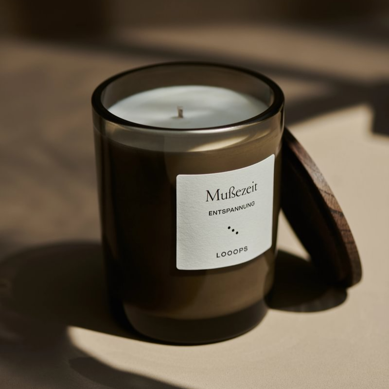 Mussezeit | Duftkerze mit Lavendel & Wacholderbeere aus Salzburg | Handmade