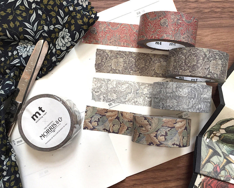 Washi Tape William Morris | Button Stone Linen | MT Masking Tape Made in Japan
