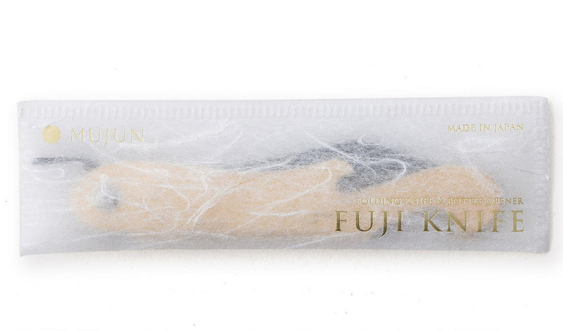 Klapptaschenmesser Fuji Higo Messing und Weisstahl | Mujun | Handmade in Japan