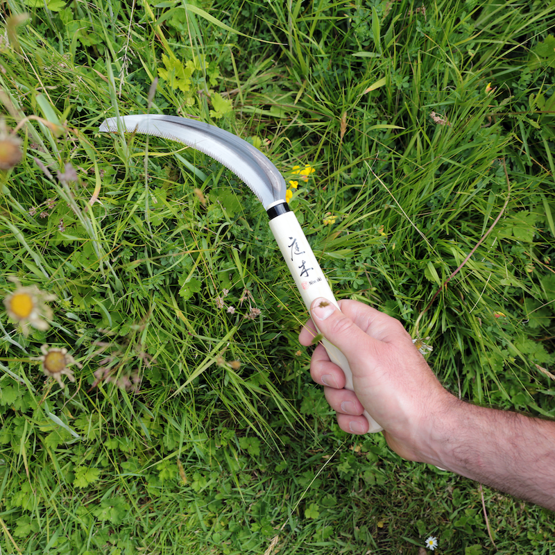 Japan Herbaceous Sickle | Scharfe Gartensichel für Stauden & Kräuter