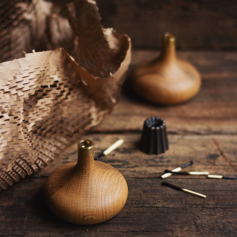 Kerzenständer aus Eichenholz geölt | OVO THINGS | Handmade in Litauen