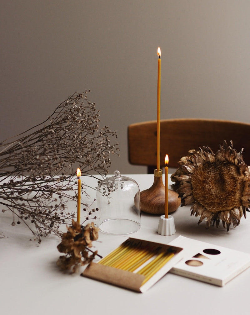 Kerzenständer aus Eichenholz geölt | OVO THINGS | Handmade in Litauen