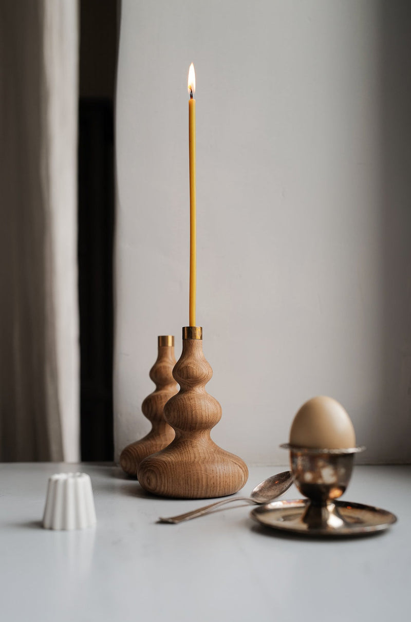Kerzenständer Tree Candle aus Eichenholz geölt | OVO THINGS | Handmade in Litauen