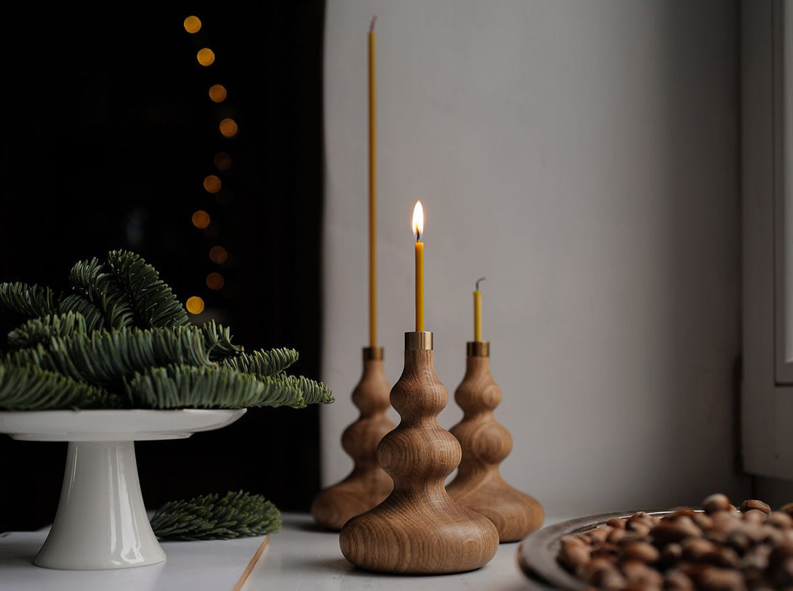 Kerzenständer Tree Candle aus Eichenholz geölt | OVO THINGS | Handmade in Litauen