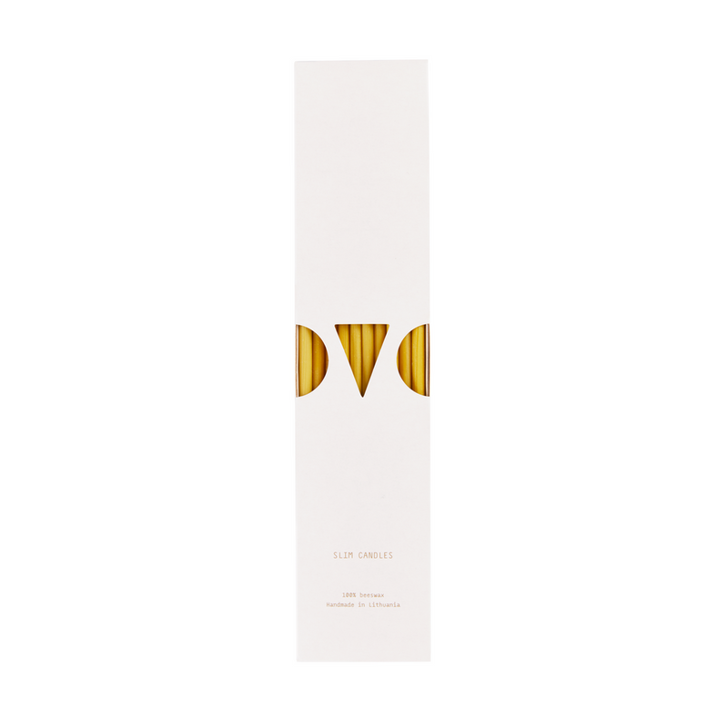 Kerzen aus Bienenwachs 10er-Set Slim | OVO THINGS | Handmade in Litauen