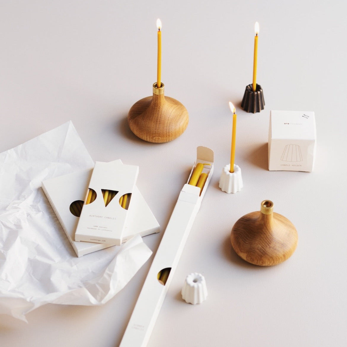 Kerzen aus Bienenwachs Birthday mini Candles | OVO THINGS | Made in Litauen