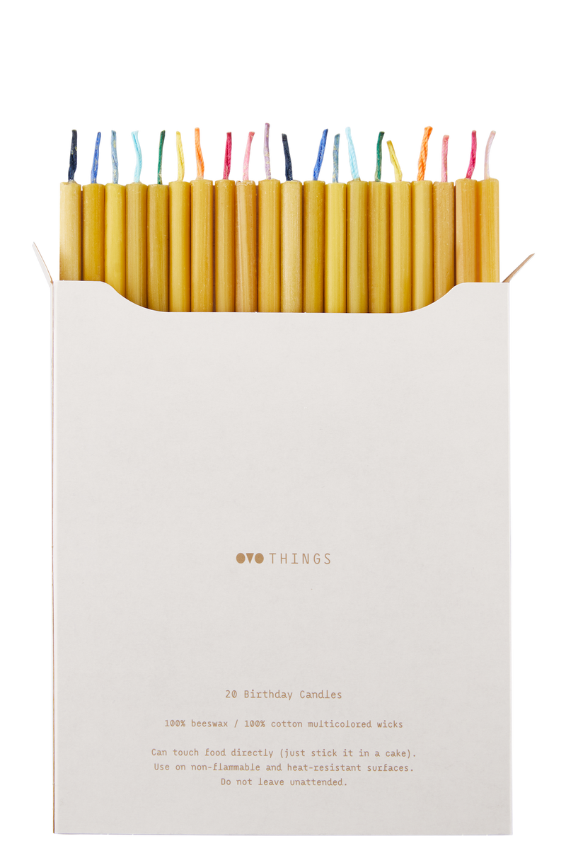 Kerzen aus Bienenwachs Birthday mini Candles | OVO THINGS | Made in Litauen