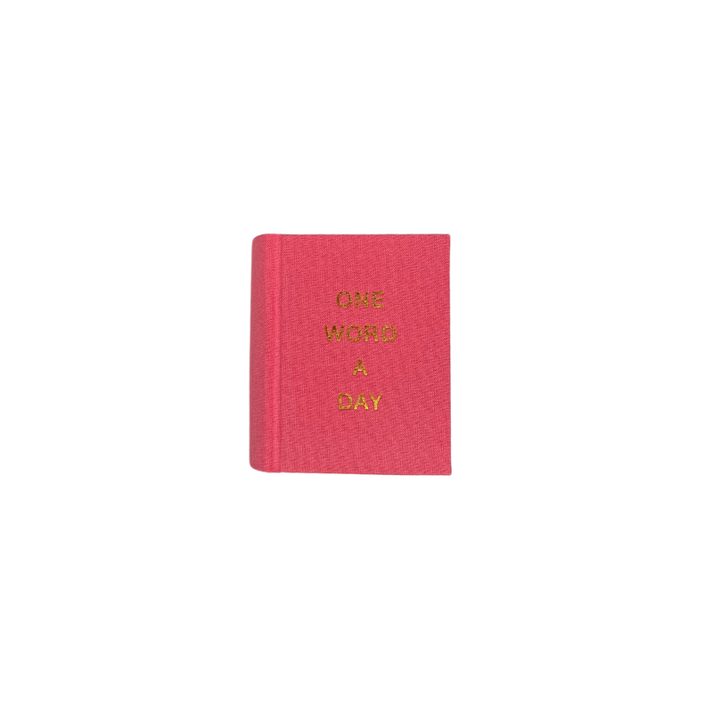 PAPERLUX STUDIO - Notizbuch | "One Word a Day" | pink Metallic Edition