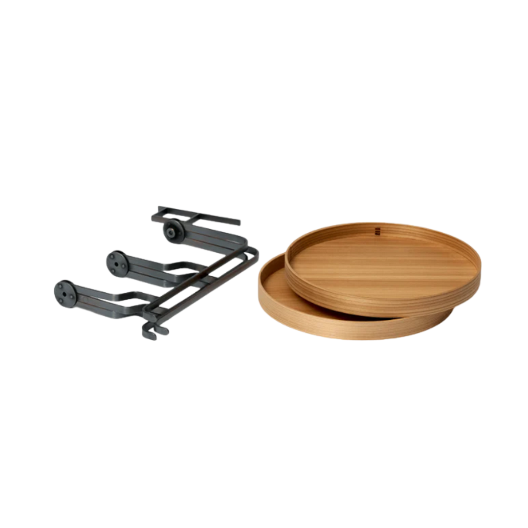 SIMPLICITY Japanisches Etagere mit zwei Tabletts Handmade in Japan