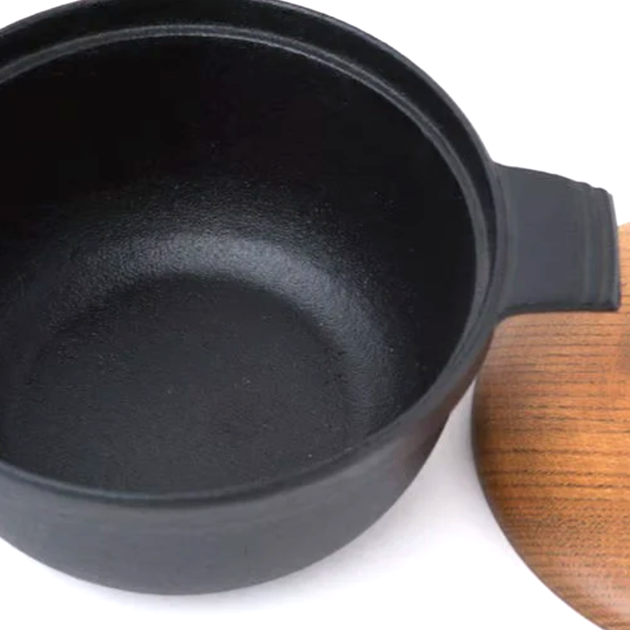 Eisengefäss mit Zelkova-Holzdeckel – für Feuer & Tisch | Made in Japan