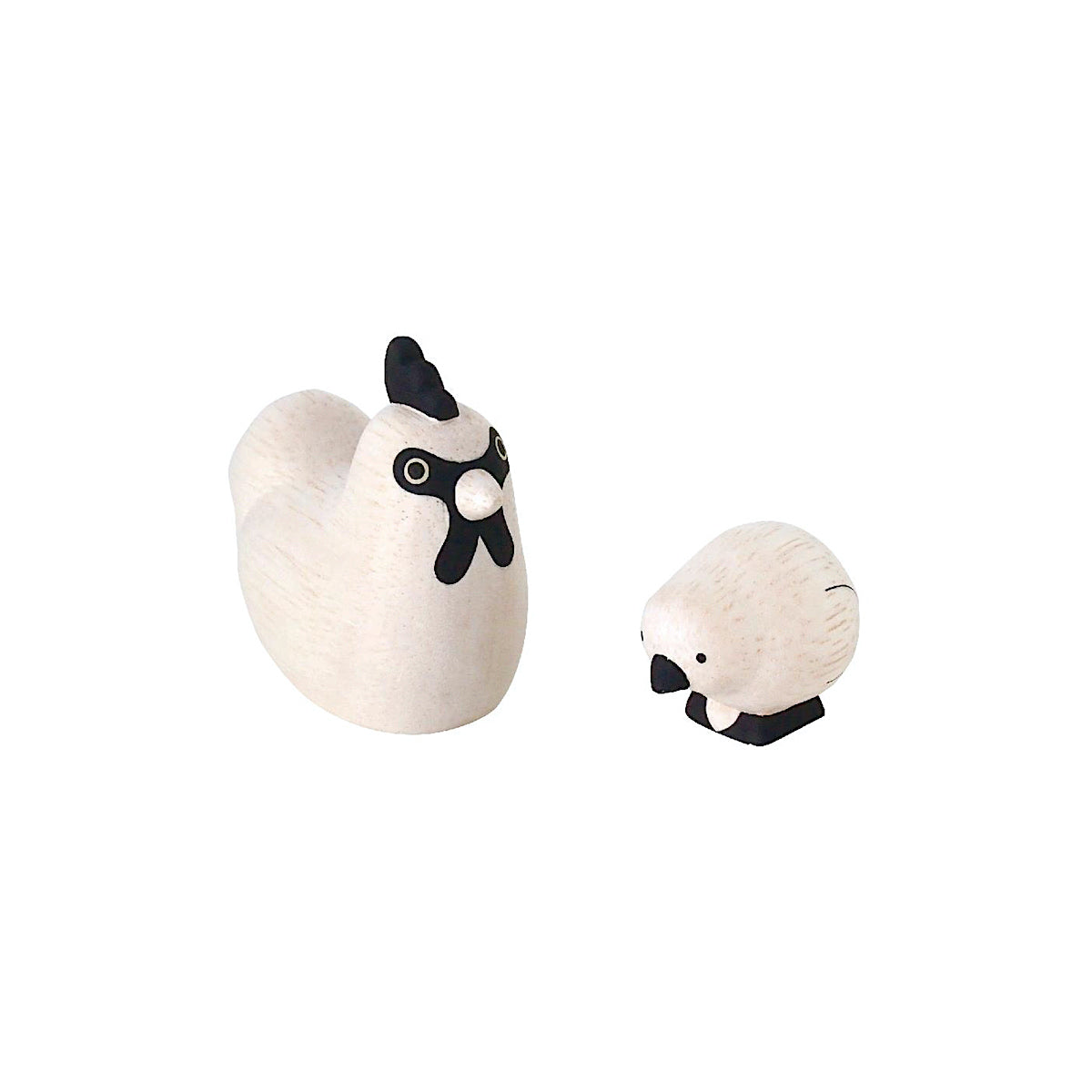 Polepole Hühnerfamilie | Handgefertigte Holzfiguren aus Bali