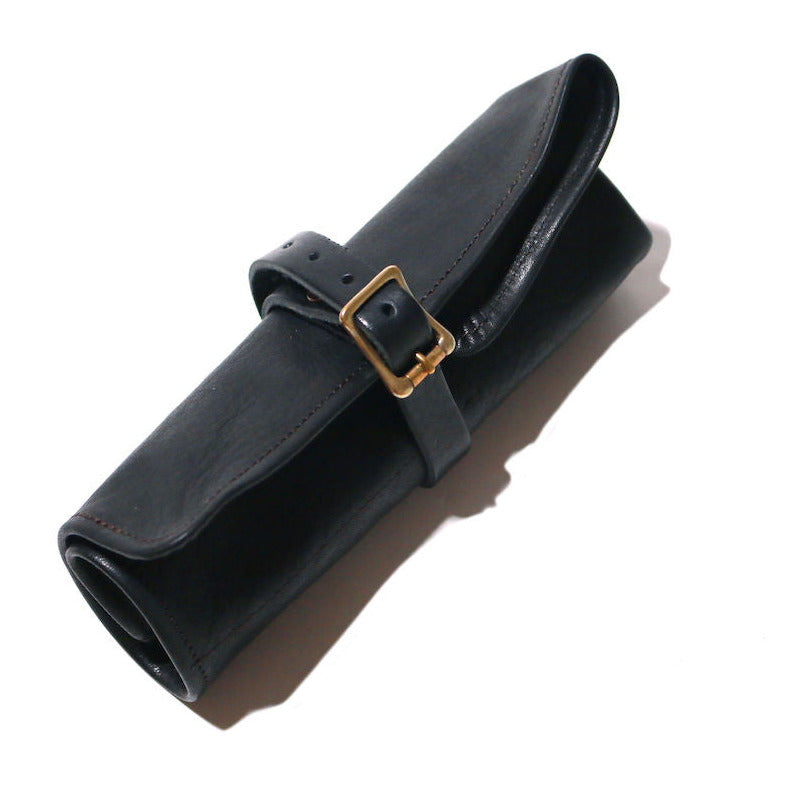 Rolletui aus schwarzem Leder | THE SUPERIOR LABOR | Handmade in Japan