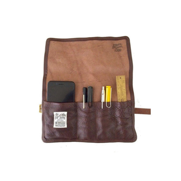 Rolletui aus schwarzem Leder | THE SUPERIOR LABOR | Handmade in Japan