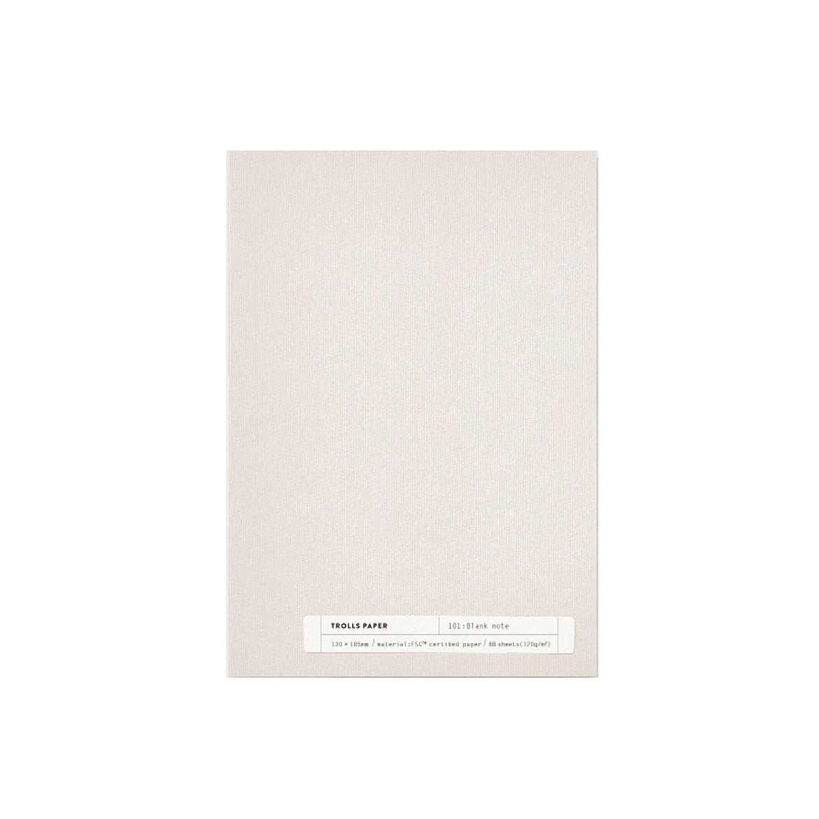 Notiz- & Skizzenbuch Plain note 101 blank | Trools Paper | Made in Seoul Südkorea