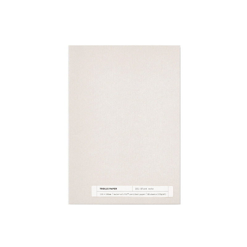 Notiz- & Skizzenbuch Plain note 101 blank | Trools Paper | Made in Seoul Südkorea
