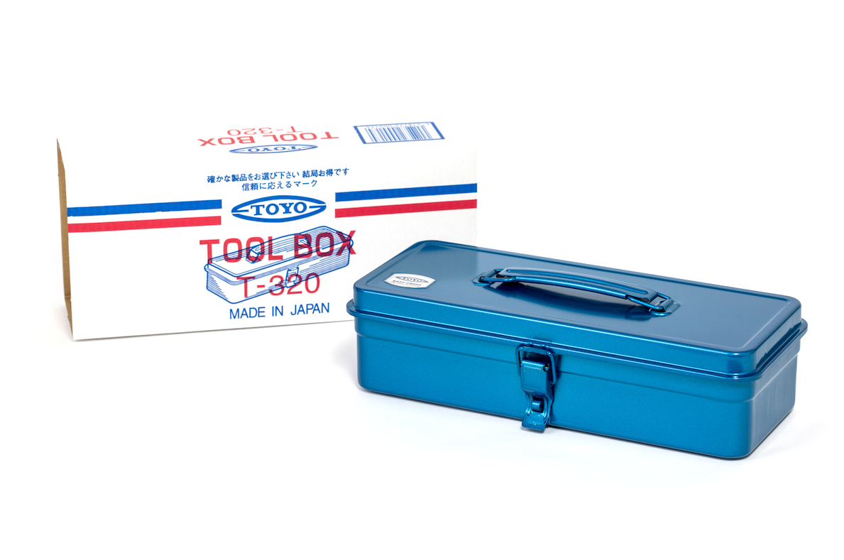 Toolbox Toyo T-320 mit Flachdeckel blau | TOYO STEEL | Made in Japan