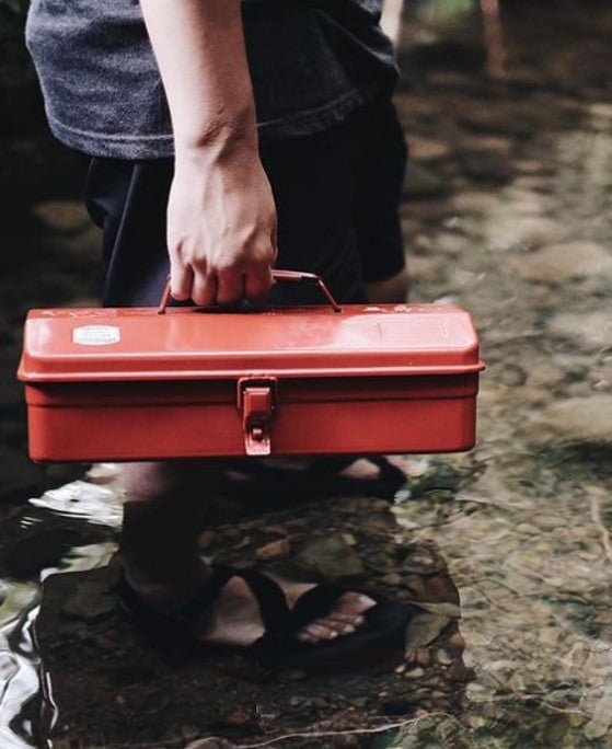 Werkzeugbox aus Stahl Toyo Y-350 rot | TOYO STEEL | Made in Japan