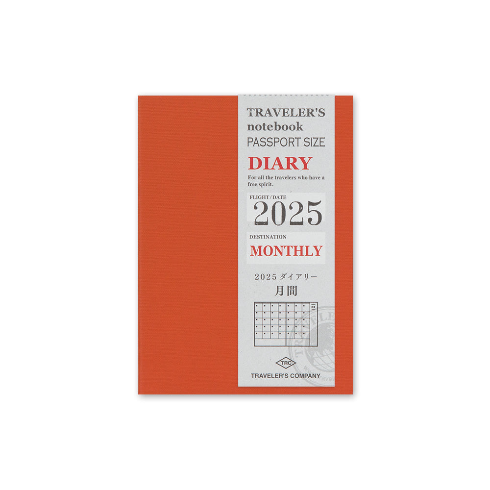 Agenda 2025 Monatsplaner Passport size | TRAVELER'S COMPANY | Made in Japan