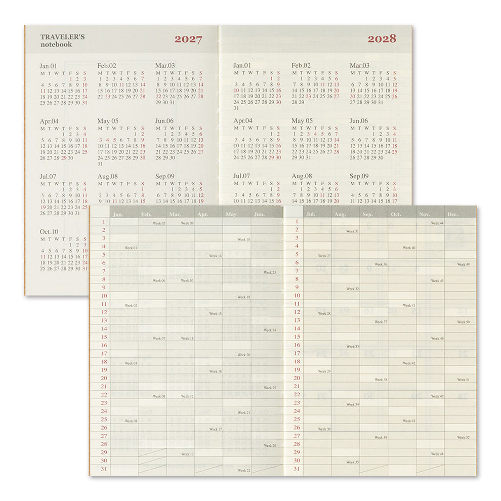 Agenda 2024 | Planificateur mensuel | Taille du passeport
