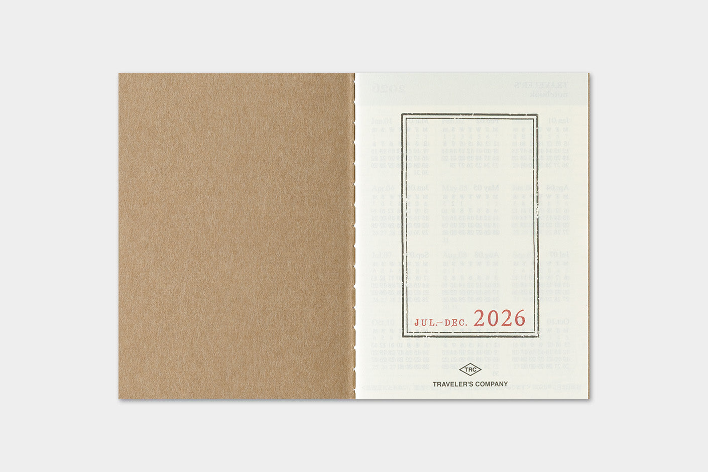Travelers Company Agenda passport size | weekly 2026 | made in Japan