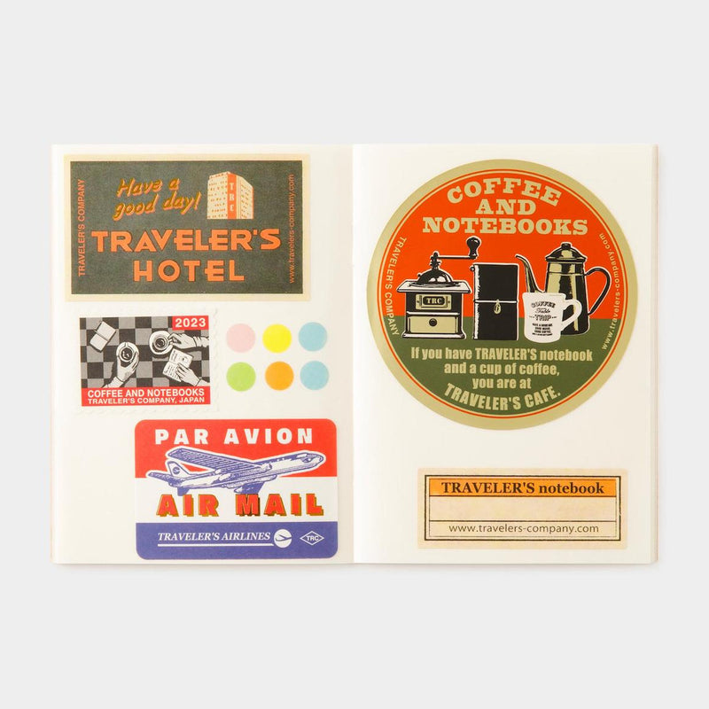Sticker-Abziehpapierheft 017 | TRAVELER'S COMPANY | Passport size | Made in Japan