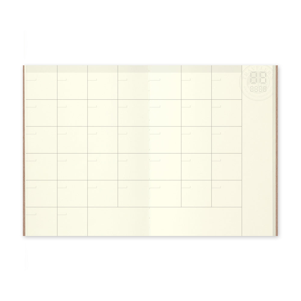 TRAVELER'S COMPANY - Monatsplanner 006 Undatiert | Passport Size