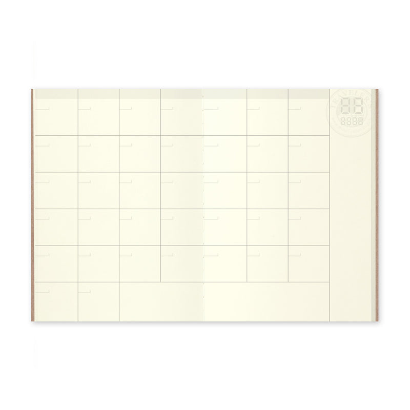 TRAVELER'S COMPANY - Monatsplanner 006 Undatiert | Passport Size