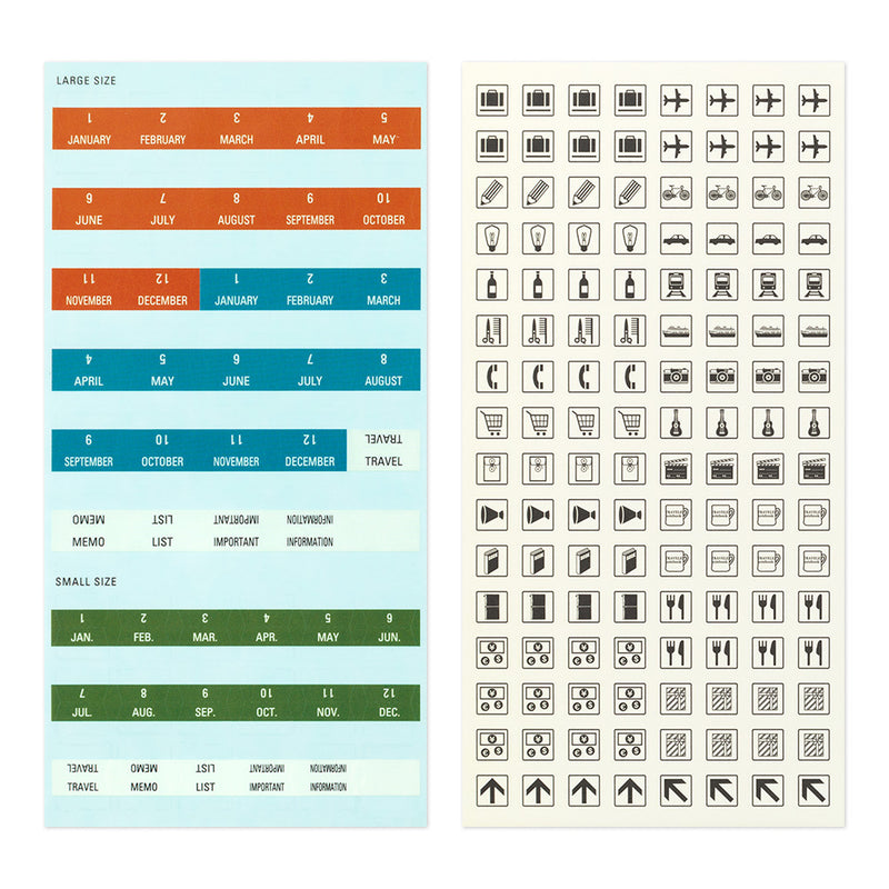 Sticker-Set für Agenda 2024 | TRAVELER'S COMPANY | Made in Japan