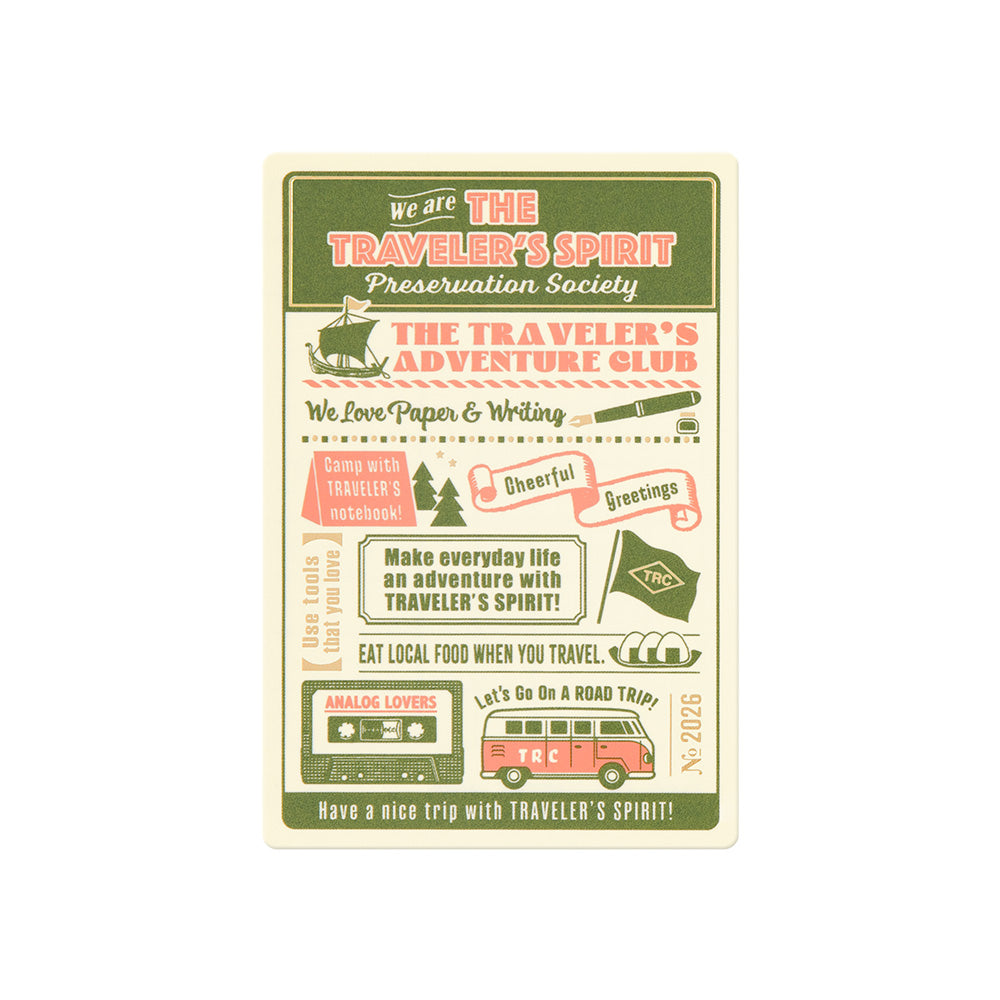 Schreibunterlage aus Kunststoff | Traveler's Notebook 2026 | Passport Size | Made in Japan