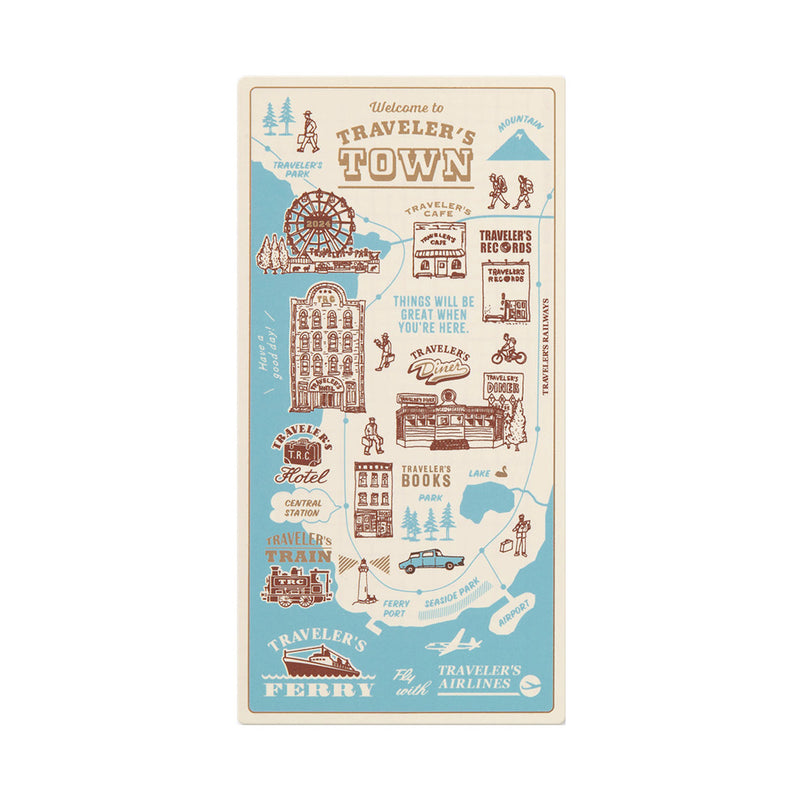 Schreibunterlage aus Kunststoff | Traveler's Notebook 2024 | Regular Size | Made in Japan